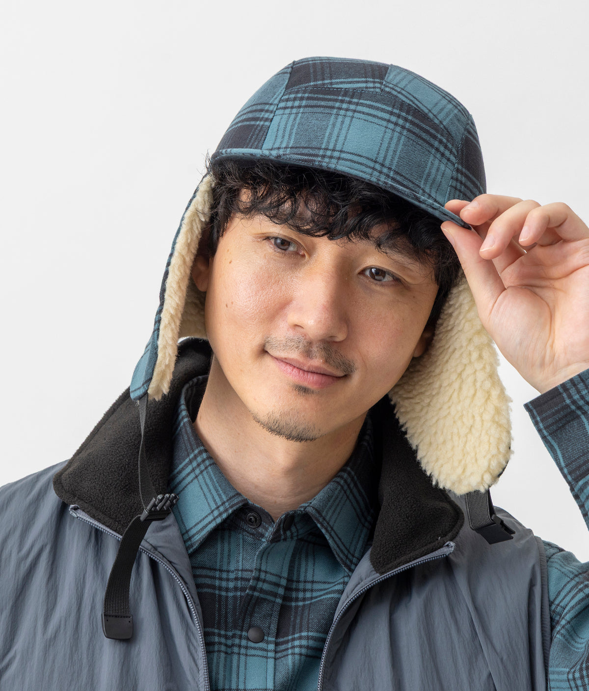 FLANNEL EAR FLAP CAP