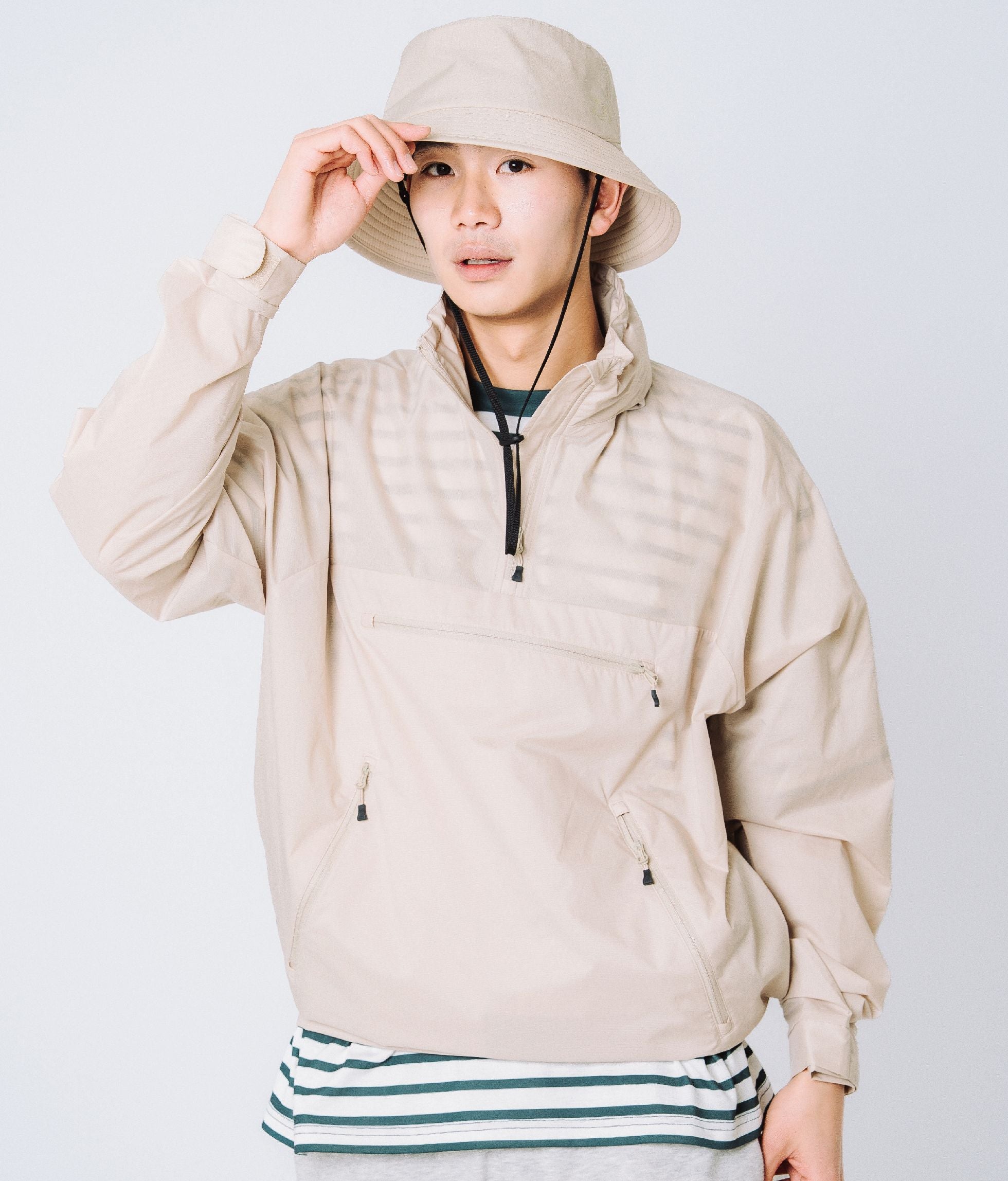 model:180㎝, B82, W71.5,H93.5 Lサイズ着用